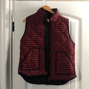 J.Crew buffalo plaid puffer